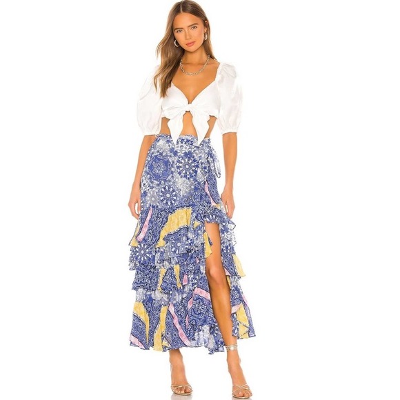 Misa Los Angeles Kristina Maxi Wrap Skirt